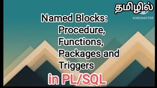 named blocks in plsql  dbms in tamil sscomputerstudies  dbms plsql namedblocks [upl. by Natalina]