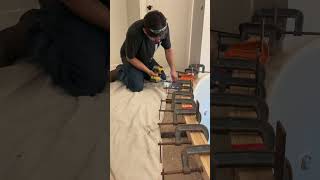 Stair bending rail installation How to install stair railing staircase stairway stairparts [upl. by Collum984]