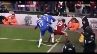 Bosingwas horror tackle on benayoun [upl. by Yentuoc565]