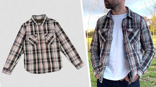 UES  Heavy Flannel Shirt Review  Selvedge Grey [upl. by Soirtemed]