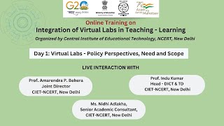 Online Training Day 1 Integration of Virtual Labs in TeachingLearning [upl. by Aciemaj]