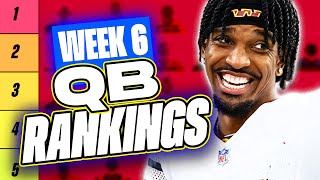 🔥 NEW Top 20 QB RANKINGS for Week 6 Fantasy Football 🚀  Fantasy Football Rankings [upl. by Llenal315]