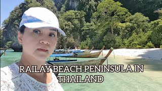 RAILAY BEACH PENINSULA IN THAILAND 2024 VLOG railaybeach krabithailand [upl. by Evets309]