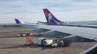 Hawaiian Airlines Los Angeles to kahului Maui HI full flight [upl. by Inerney]