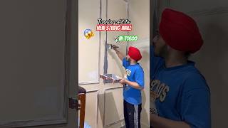 Mene Purani WALL ko 5star jaisa bnaya 😱  diy home renovation Paramaedy shorts shortsfeed [upl. by Eirene]