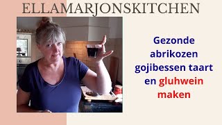 Gezonde Abrikozen Gojibessen Taart en Gluhwein maken [upl. by Ruyle]