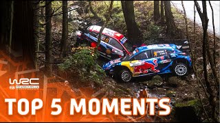 Top 5 Moments  WRC FORUM8 Rally Japan 2023 [upl. by Virendra]