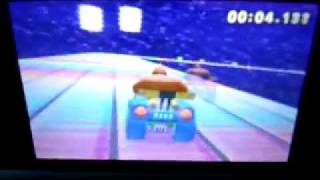 Mario Kart 7  SNES Rainbow Road  120408 Time Trial [upl. by Einafit]