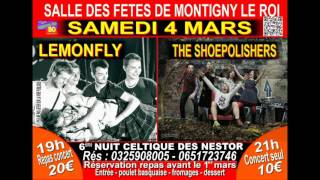 Concert rock celtique  the Shoepilishers  Lemonfly le 4 mars 2017 à Montigny 52 [upl. by Roseanne]