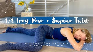 12 Frog Pose  Supine Twist allisonegandatwani [upl. by Niad541]