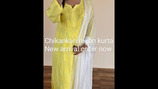 🌺Premium DYED Soft Rayon Tone To Tone Mukaish work Kurta pair it with our newly launched Rayon 🌺 [upl. by Nannie437]