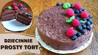 NAJPROSTSZY TORT CZEKOLADOWY KETO  LOW CARB  LCHF 🍫🎂 [upl. by Allie]