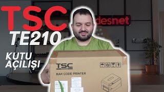 TSC TE210 Masaüstü Barkod Yazıcı  KUTU AÇILIŞI ve TANITIMI  Unboxing 444 70 15 Desnet Teknoloji [upl. by Gelman]