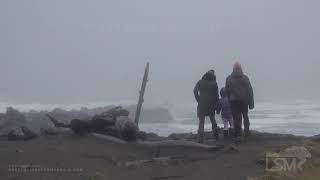 11172020 Ocean Shores WA  Strong Bomb Cyclone Impacts Coast  Damage  Large Waves [upl. by Balsam61]