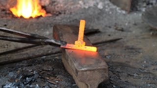 Making cockfighting knives  Blacksmith [upl. by Adham347]