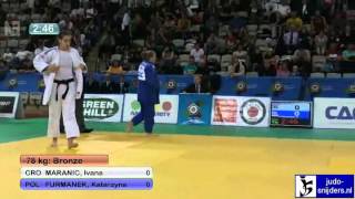 Ivana Maranic CRO  Katarzyna Furmanek POL 78kg bronze [upl. by Shear]