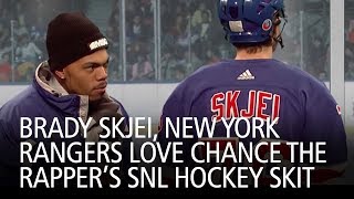 Brady Skjei New York Rangers Love Chance The Rapper’s SNL Hockey Skit [upl. by Pilar]