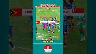 Timnas Putri Singapura Lolos ASEAN Womens Championship Cup 2025 shortsvideo sepakbola [upl. by Nyliahs]