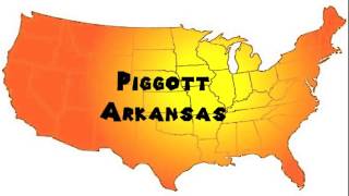 How to Say or Pronounce USA Cities — Piggott Arkansas [upl. by Enyawd]