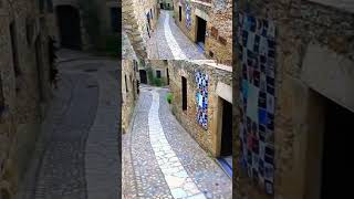 Costa Brava Pals pueblo medieval travel pueblos shorts [upl. by Airdnaxila]