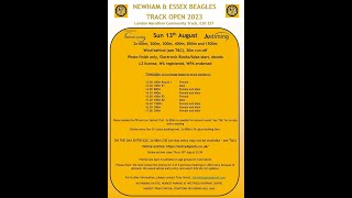 NEWHAM amp ESSEX BEAGLES TRACK OPEN 13TH AUGUST 2023 [upl. by Aelem]