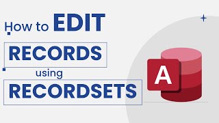 Microsoft Access Tips  How to EDIT Records using VBA Recordsets [upl. by Yrrot310]