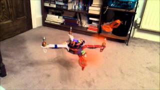 multiwii quadcopter using Arduino Nano GY80  take off test  PID tuning [upl. by Aia]