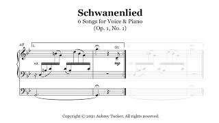 Organ Schwanenlied from 6 Songs for Voice amp Piano Op 1 No 1  Fanny MendelssohnHensel [upl. by Ardnohs]