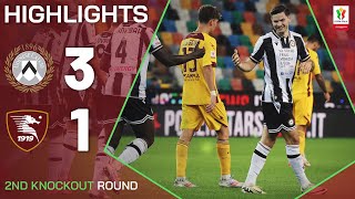 UDINESESALERNITANA 31  HIGHLIGHTS  Friulians march on  Coppa Italia Frecciarossa 202425 [upl. by Ahseila]