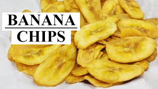 Crispy Banana Chips  Sugar Less Banana Chips Recipe [upl. by Viscardi625]