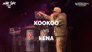 RAP SM 2018 1 kierros  KOOKOO vs KENA [upl. by Eiramassenav]