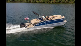 Barletta Cabrio 20 Ft Ultra Lounge Tri Toon Pontoon Boat Fun for the Entire Family [upl. by Einahpehs]