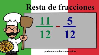 RESTAR FRACCIONES Y SIMPLIFICAR EL RESULTADO  Resta de Fracciones con el Mismo Denominador [upl. by Ellenhoj]