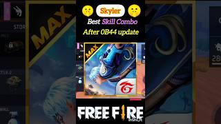 Skyler character on🔥fire after OB44 update shorts freefire garena [upl. by Jordison]