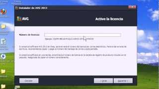 Instalar AVG 2013 con Codigo de activación [upl. by Benedetta]