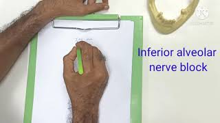 Inferior alveolar nerve block technique part 1 Basics LandmarksTarget area Painless injection [upl. by Molohs]