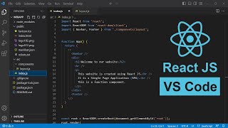 Create Your First React Application using Visual Studio Code [upl. by Alil481]