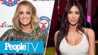 Carrie Underwood Reveals Face After Accident Kim K Shares First Ever Full Family Photo  PeopleTV [upl. by Marguerie30]