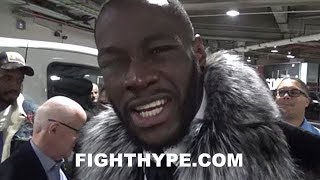 DEONTAY WILDER SENDS ANTHONY JOSHUA A DIRECT MESSAGE quotYOU CAN ONLY RUN FOR SO LONGquot [upl. by Llehsam]