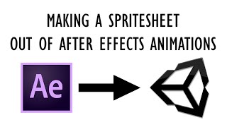 How to Convert After Effects Animations into a Spritesheet for Unity Free and Quick [upl. by Allisirp]