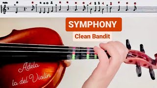 SYMPHONY CLEAN BANDIT PARTITURA VIOLÍN AUDIO [upl. by Nauwtna765]