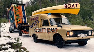 My Camper have Sauna Toilet Fast Wifi amp Boat [upl. by Cobb736]