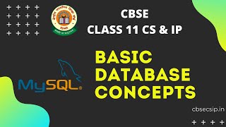 Class 11 CS and IP  Database Concepts  Introduction Advantages Disadvantages DBMS Hindi [upl. by Rehotsirk811]