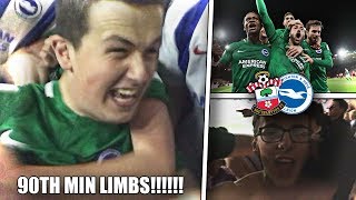 91ST MINUTE LIMBS  SOUTHAMPTON 2  2 BRIGHTON  SCENESSSSS [upl. by Arhsub]