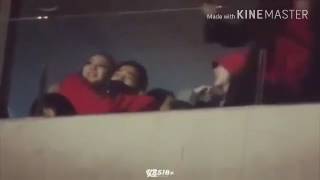 Sandara Park  CL  Taeyang  Daesung hugging each other at GDragon concert [upl. by Fadil]