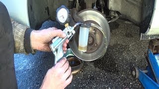 Brake bleeding with a Mityvac vacuum pump step by step [upl. by Deibel]