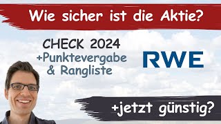 RWE Aktienanalyse 2024 Wie sicher ist die Aktie günstig bewertet [upl. by Ecidnac103]