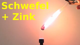 Chemische Reaktion von Zink mit Schwefel [upl. by Pietra]