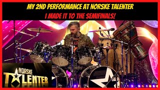 MY SECOND PERFORMANCE AT NORSKE TALENTER 2024  DOMMERUTVELGELSE JUDGE SELECTION  EXTREME DRUMS [upl. by Alphonsa]