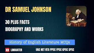 Samuel Johnson MCQS  Samuel Johnson Quiz  English Literature MCQS [upl. by Pasia609]